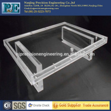 China custom laser cutting and cnc machining clear acrylic product
